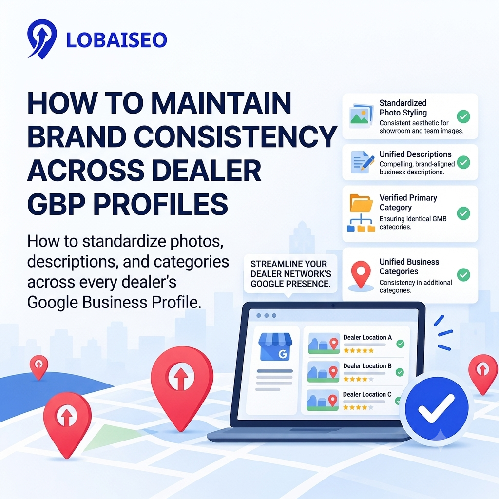 How to Maintain Brand Consistency Across Dealer GBP Profiles by Lobaiseo