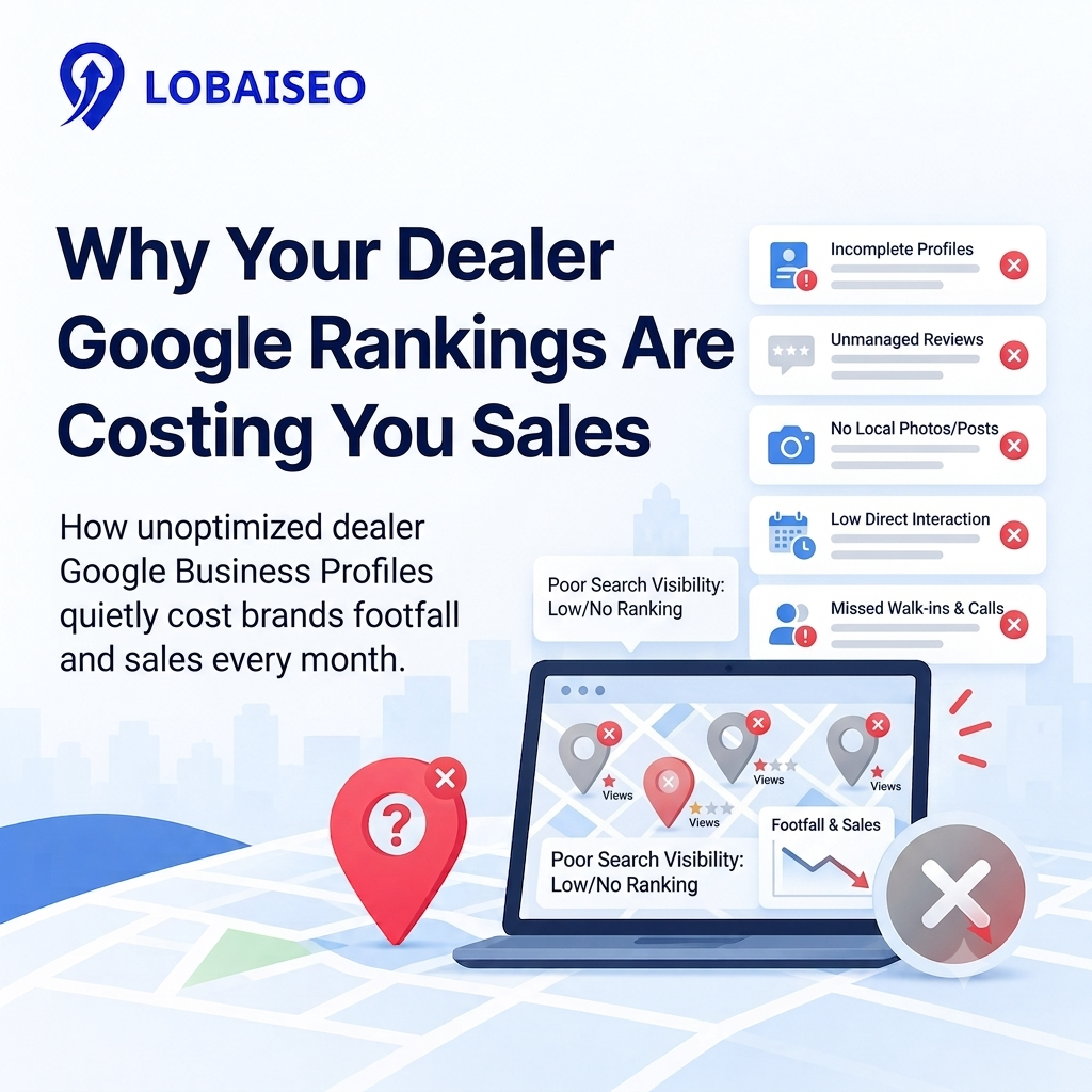 Why Your Dealer Network's Google Rankings Are Costing You Sales by Lobaiseo