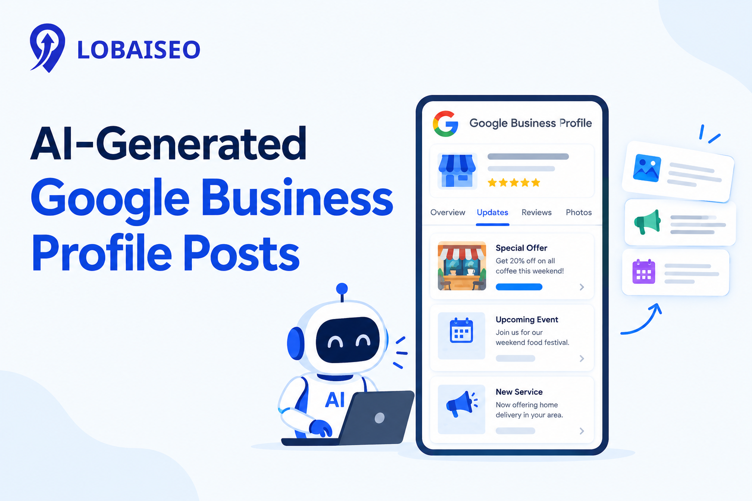 AI-Generated Google Business Profile Posts by Lobaiseo