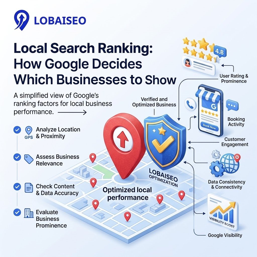 Local Search Ranking: How Google Decides Which Businesses to Show by Lobaiseo